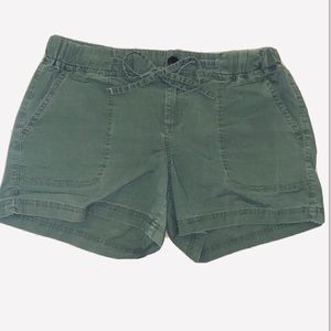 Olive green shorts